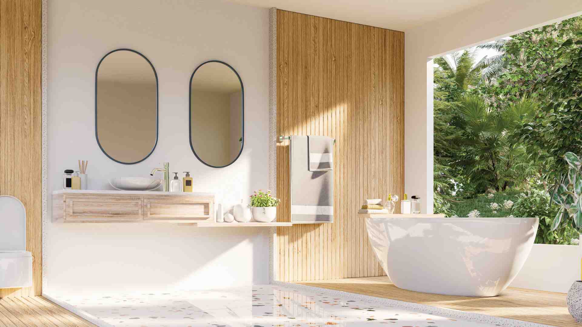 Photo d'une salle de bain de luxxe haute définition